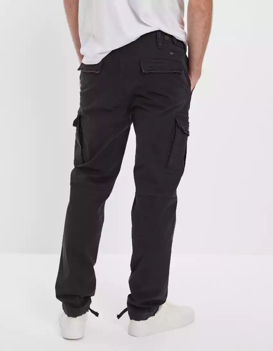 Pantalon American Eagle AE Flex Slim Lived-In Cargo Noir Homme | JPD-79927803